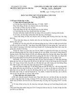 Báo cáo tổ  kỳ ca năm 2012 2013