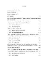 Sử dụng các công cụ phái sinh tiền tệ trong hoạt động kinh doanh ngoại hối tại các Ngân hàng Thương mại Việt Nam