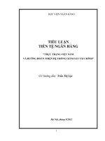 THỰC TRẠNG VIỆT NAM VÀ HƯỚNG HOÀN THIỆN HỆ THỐNG GIÁM SÁT TÀI CHÍNH