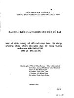 Một số định hướng về đổi mới mục tiêu, nội dung, phương pháp chăm sóc giáo dục trẻ trong trường mầm non đầu thế kỷ XXI