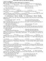 CHUYÊN đề 4 QUI LUẬT DI TRUYỀN CỦA MEN ĐEN