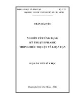 Nghiên cứu ứng dụng kỹ thuật epilasik trong điều trị cận và loạn cận 