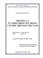 Trường ca về thời chống mỹ trong văn học hiện đại việt nam 