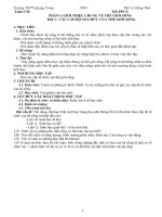 GIÁO ÁN SINH HỌC 10 NANG CAO