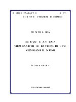 Hiệu quả của vắcxin viêm gan b thế hệ ba trong điều trị viêm gan b mạn tính 