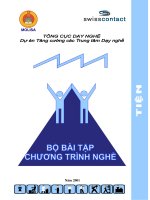 Bộ Bài Tập Đào Tạo Nghề Tiện Theo Môđun