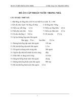 Đồ án cấp thoát nước trong nhà