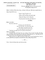 ĐỀ THI CHỌN HSG văn 7   2015 2016