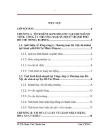 QUY TRÌNH GIAO NHẬN HÀNG hóa XUẤT KHẨU BẰNG ĐƯỜNG BIỂN tại CHI NHÁNH TỔNG CÔNG TY THƯƠNG mại hà nội