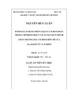 Đánh giá áp dụng phân loại của schutzman trong chỉ định chụp CT scan sọ não ở trẻ bị chấn thương đầu có điểm hôn mê của glasgow từ 13  15 điểm 