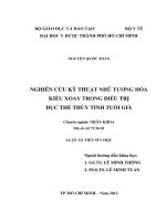 Nghiên cứu kỹ thuật nhũ tương hóa kiểu xoay trong điều trị đục thể thủy tinh tuổi già 