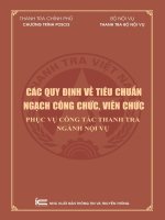 quy định về tiêu chuẩn ngạch công nhân viên chức
