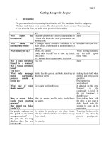 Sumary: The difference of the culture between Vietnam and US (lesson in the university)