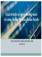 Giải trình tự gen thế hệ mới và ứng dụng chuẩn đoán bệnh