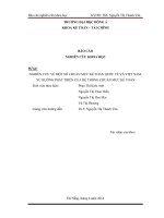 NGHIÊN CỨU VỀ MỘT SỐ CHUẨN MỰC KẾ TOÁN QUỐC TẾ VÀ VIỆT NAM,XU HƯỚNG PHÁT TRIỂN CỦA HỆ THỐNG CHUẨN MỰC KẾ TOÁN