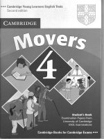 SÁCH MOVERS 4 CAMBRIDGE.