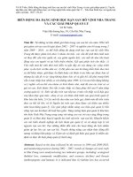 BIẾN ĐỘNG ĐA DẠNG SINH HỌC RẠN SAN HÔ VỊNH NHA TRANG VÀ CÁC GIẢI PHÁP QUẢN LÝ