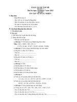 Giáo án dạy hè lớp 4 lên lớp 5