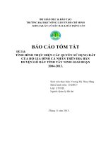 BÁO CÁO LUẬN VĂN CHUYÊN NGÀNH QUẢN LÍ ĐẤT ĐAI