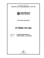 Giáo trình thực hành kỹ năng tin học