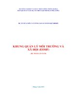 KHUNG QUẢN LÝ MÔI TRƯỜNG VÀ XÃ HỘI (ESMF)