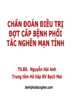 Chẩn đoán và điều trị BPTNMT đợt cấp