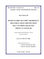 Đánh giá hiệu quả điều trị bệnh lý moyamoya bằng phương pháp bắc cầu động mạch não trong và ngoài sọ (FULL TEXT)