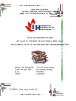 Tiểu luận dinh dưỡng học  Tìm hiểu Flavonols