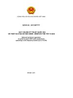 QUY CHUẨN KỸ THUẬT QUỐC GIA VỀ THIẾT BỊ VI BA SỐ SDH ĐIỂM - ĐIỂM DẢI TẦN TỚI 15 GHZ