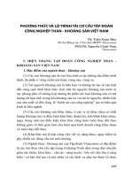 PHƯƠNG THỨC VÀ LỘ TRÌNH TÁI CƠ CẤU TẬP ĐOÀN CÔNG NGHIỆP THAN - KHOÁNG SẢN VIỆT NAM