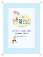SỔ TAY BẢO VỆ SỨC KHỎE DÀNH CHO TRẺ EM