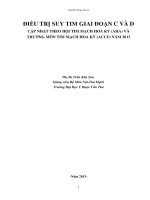 ĐIỀU TRỊ SUY TIM GIAI ĐOẠN C VÀ D CẬP NHẬT THEO HỘI TIM MẠCH HOA KỲ (AHA) VÀ TRƯỜNG MÔN TIM MẠCH HOA KỲ (ACCF) NĂM 2013