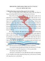 ĐỊNH HƯỚNG TRONG HOẠT ĐỘNG QUẢN LÝ NỢ XẤU CỦA CÁC NHTM VIỆT NAM