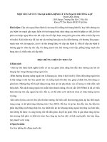 MỘT SỐ CẤP CỨU NGOẠI KHOA BỆNH LÍ TIM MẠCH THƯỜNG GẶP