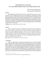 LỢI ÍCH KINH TẾ VÀ BẤT LỢI CỦA CỘNG ĐỒNG KINH TẾ ASEAN (AEC) ĐỐI VỚI VIỆT NAM