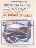 Hướng dẫn kỹ thuật nuôi thủy đặc sản nước ngọt và phòng trị bệnh