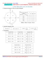 Chuyên đề 3 biến đổi và giải phương trình lượng giác
