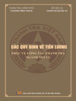 các quy định về tiền lương