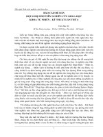 TÌM HIỂU CA DAO, TỤC NGỮ VÀ CÁC HIỆN TƯỢNG HÓA HC XẢY RA TRONG THỰC TẾ ĐỂ GIẢNG DẠY HÓA HC Ở TRƯỜNG PHỔ THÔNG TRUNG HỌC