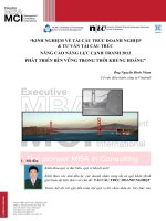 KINH NGHIỆM VỀ TÁI CẤU TRÚC DOANH NGHIỆP & TƯ VẤN TÁI CẤU TRÚC NÂNG CAO NĂNG LỰC CẠNH TRANH 2012 PHÁT TRIỂN BỀN VỮNG TRONG THỜI KHỦNG HOẢNG