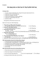 Ôn cấp tốc toán 9 học kì 1