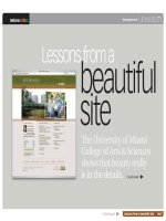 Lessons From A Beautiful Site