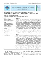 ẢNH HƯỞNG THÀNH PHẦN NGUYÊN LIỆU ĐẾN CẤU TRÚC, HÀM LƯỢNG ANTHOCYANIN VÀ VITAMIN C CỦA KẸO DẺO DÂU TÂY