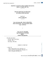 Thiết kế công nghệ đúc