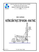 Bài giảng hướng dẫn thực tập khoan khai thác