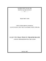 Chất lượng dịch vụ tín dụng tại ngân hàng TMCP việt nam thịnh vượng (VPBank)