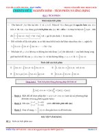 Chuyên đề 5 Nguyên hàm  tích phân và ứng dụng