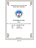 Bàn về kế toán doanh thu bán hàng trong doanh nghiệp