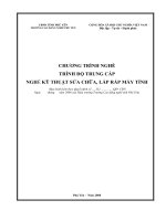 CHƯƠNG TRÌNH NGHỀ TRÌNH ĐỘ TRUNG CẤP NGHỀ KỸ THUẬT SỬA CHỮA, LẮP RÁP MÁY TÍNH