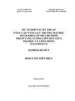 DỰ ÁN HỢP TÁC KỸ THUẬT NÂNG CAO NĂNG LỰC TRƯỜNG ĐẠI HỌC BÁCH KHOA TP. HỒ CHÍ MINH NHẰM TĂNG CƯỜNG LIÊN KẾT GIỮA ĐẠI HỌC VÀ CỘNG ĐỒNG (GIAI ĐOẠN 2)